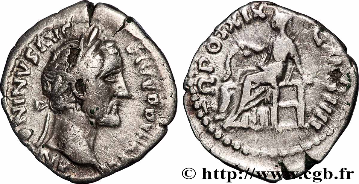 ANTONINUS PIUS Denier XF
