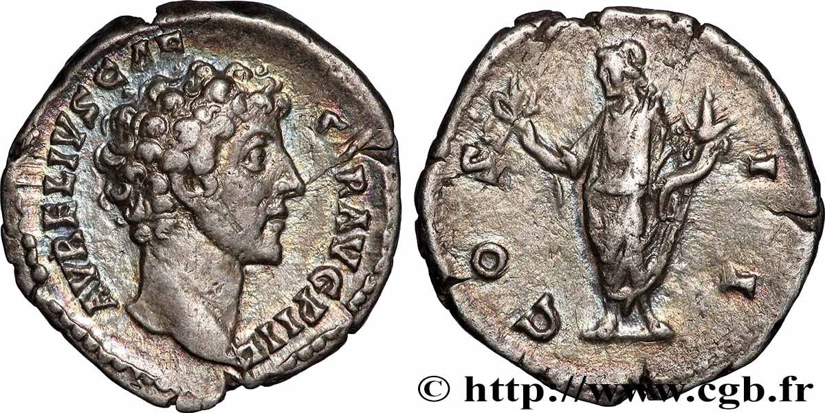 MARCUS AURELIUS Denier AU