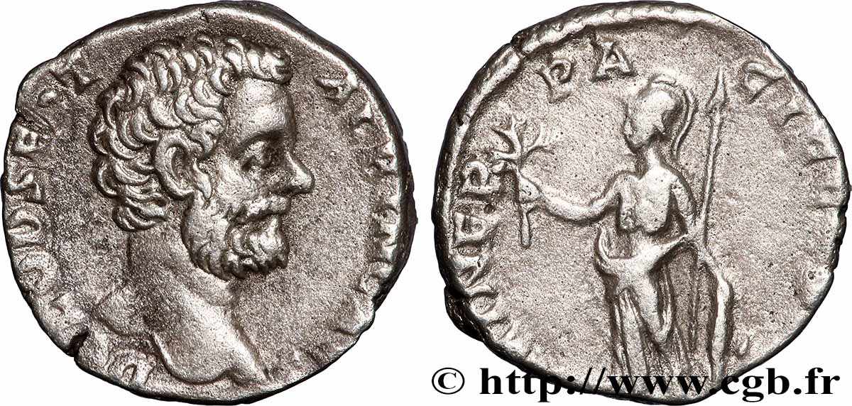 CLODIUS ALBINUS Denier AU/XF