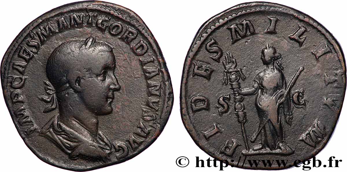 GORDIAN III Sesterce XF