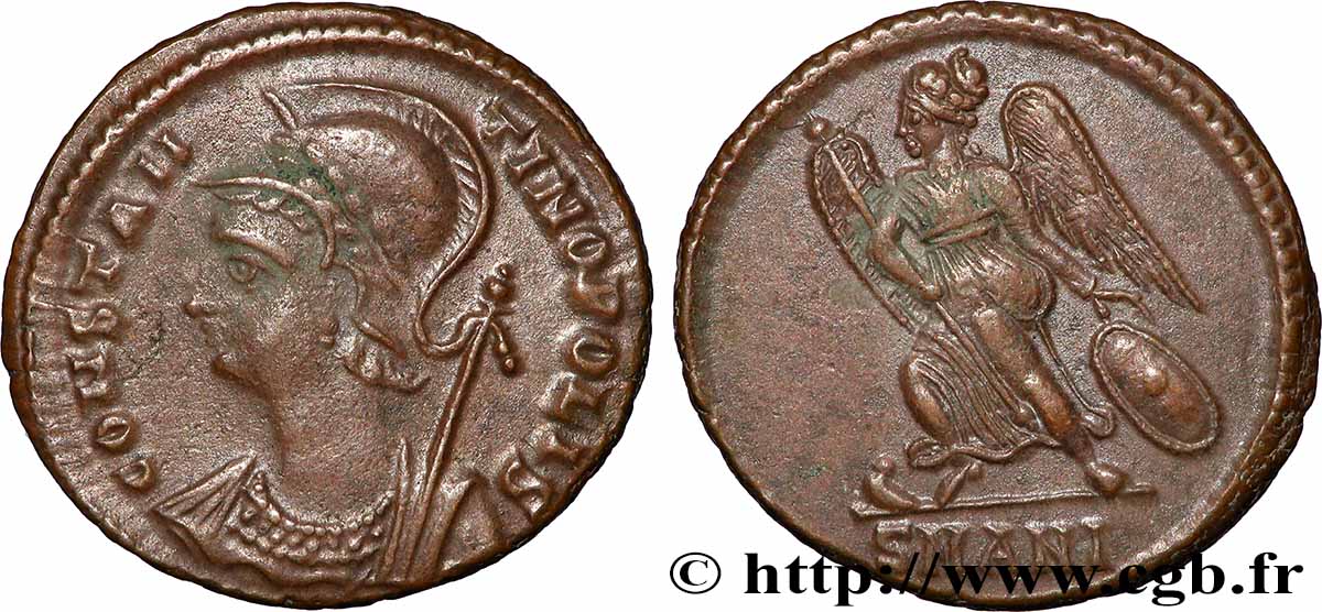 CONSTANTINOPOLIS Centenionalis ou nummus AU/AU