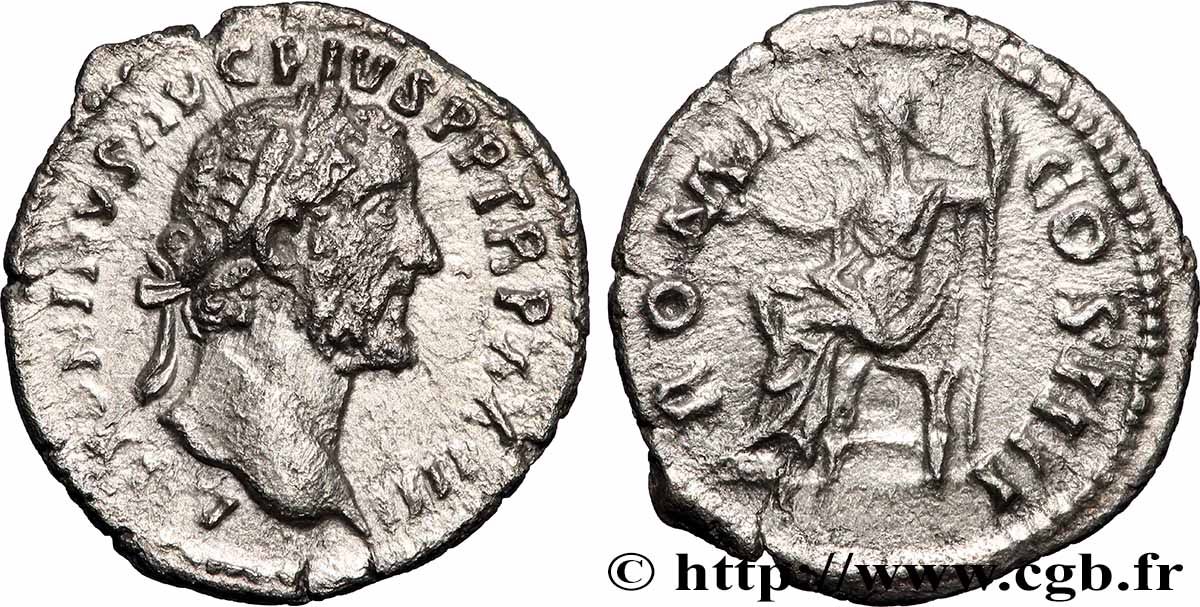 ANTONINUS PIUS Denier AU/XF