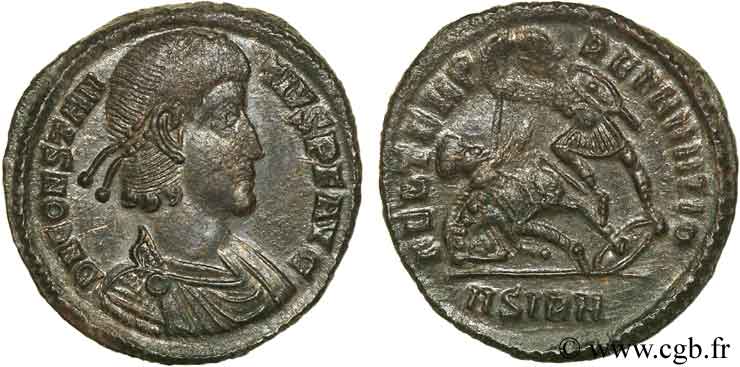 CONSTANCE II Demi-maiorina, (PB, Æ 3) FDC