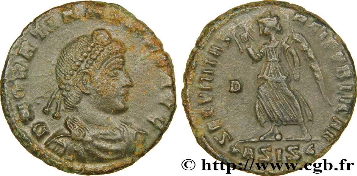 GRATIAN Nummus, (PB, Æ 3) AU