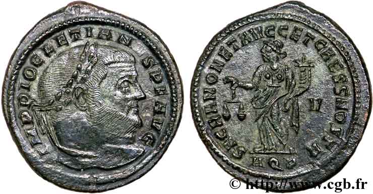 DIOCLÉTIEN Follis ou nummus SUP