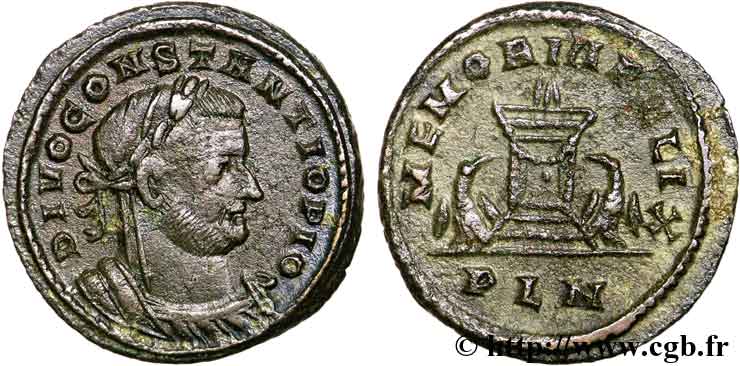 CONSTANCE Ier CHLORE  Follis ou nummus TTB