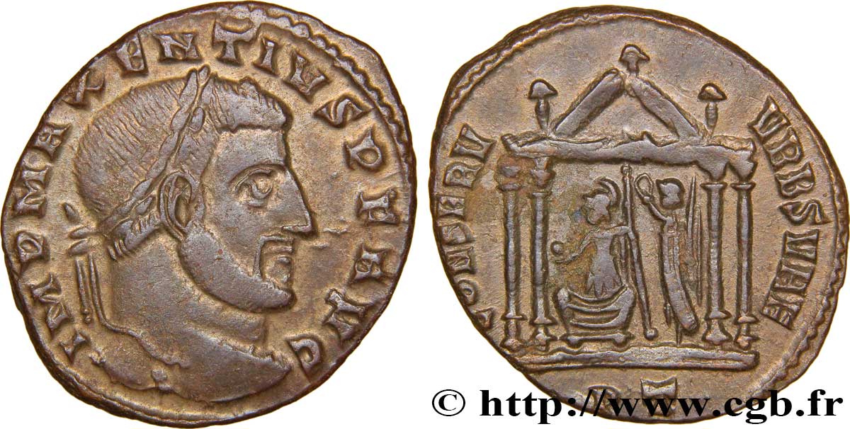 MAXENTIUS Follis ou nummus AU