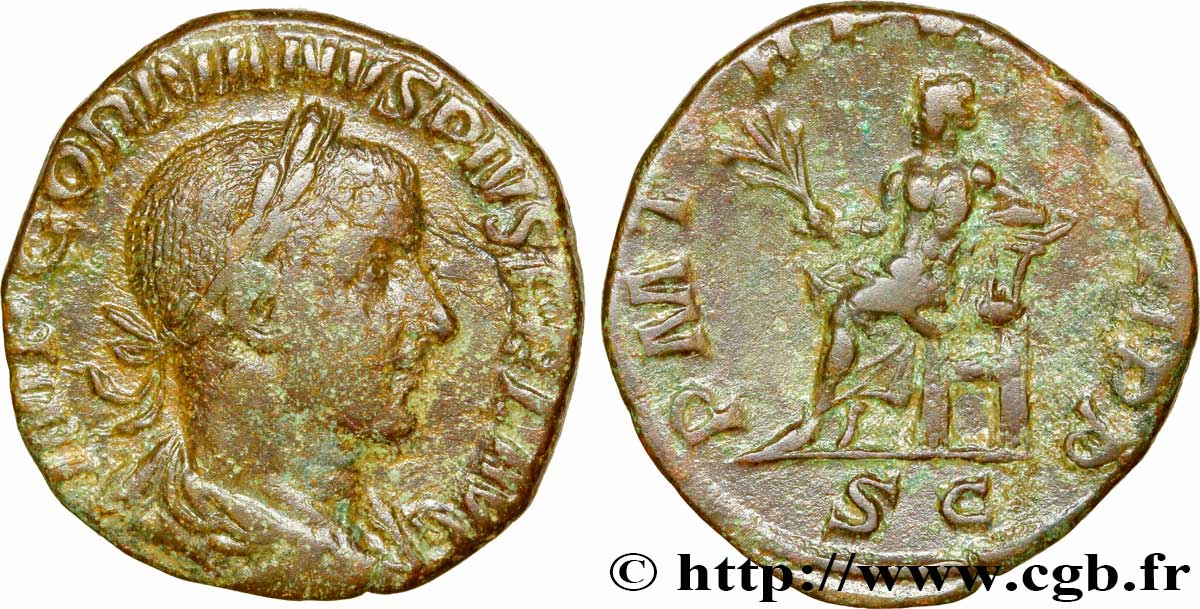 GORDIANO III Sesterce BC+/MBC