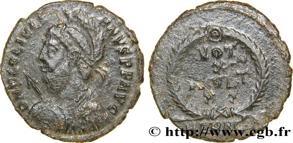 JULIAN II THE PHILOSOPHER Maiorina ou nummus, (PB, Æ 3) XF