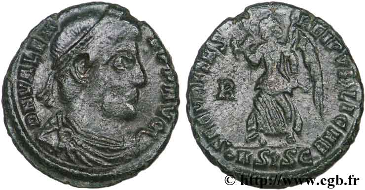 VALENS Nummus, (PB, Æ 3) TTB