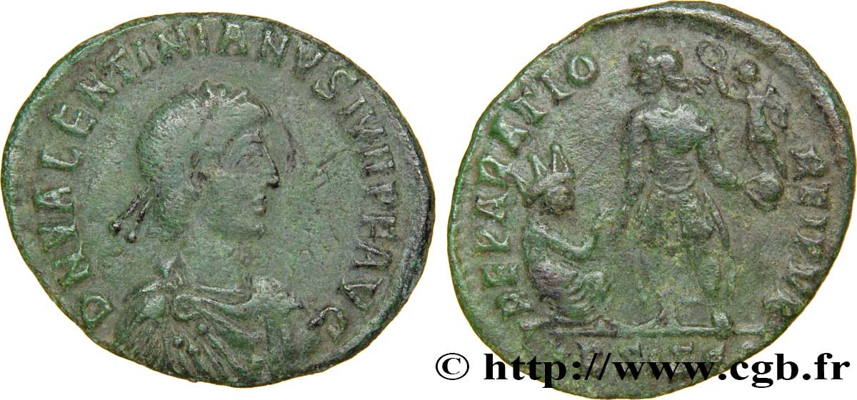 VALENTINIAN II Maiorina pecunia, (MB, Æ 2) XF