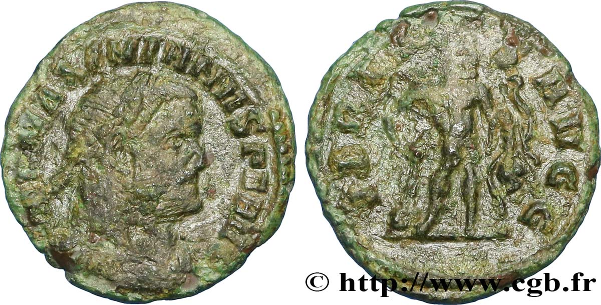 MAXIMIANUS HERCULIUS Quart d aurelianus XF
