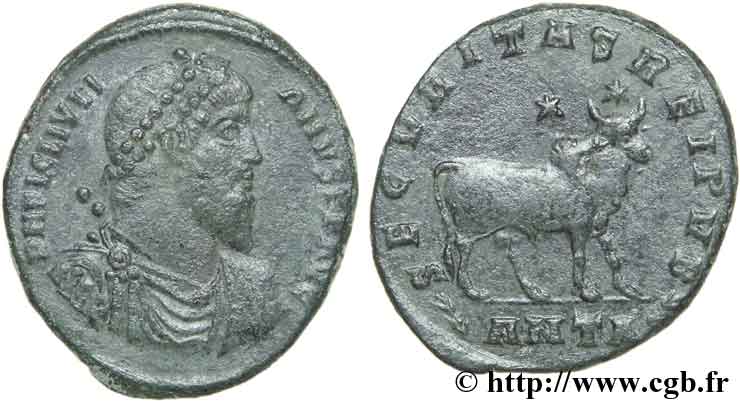 JULIAN II THE PHILOSOPHER Double maiorina, (GB, Æ 1) XF