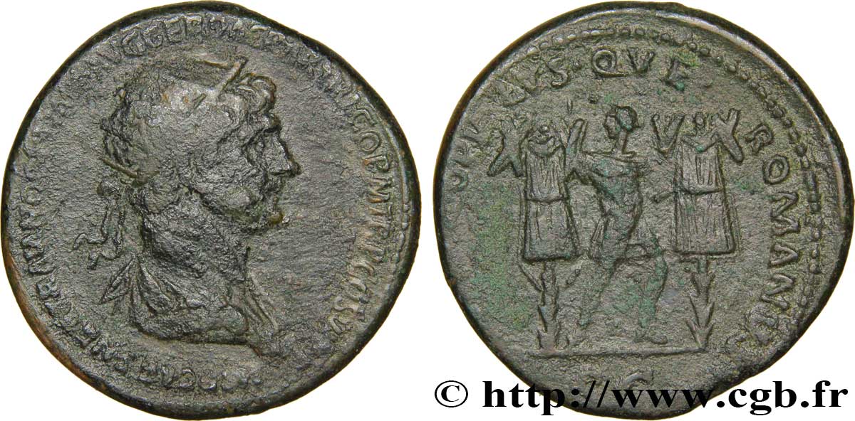 TRAJAN Dupondius TB+