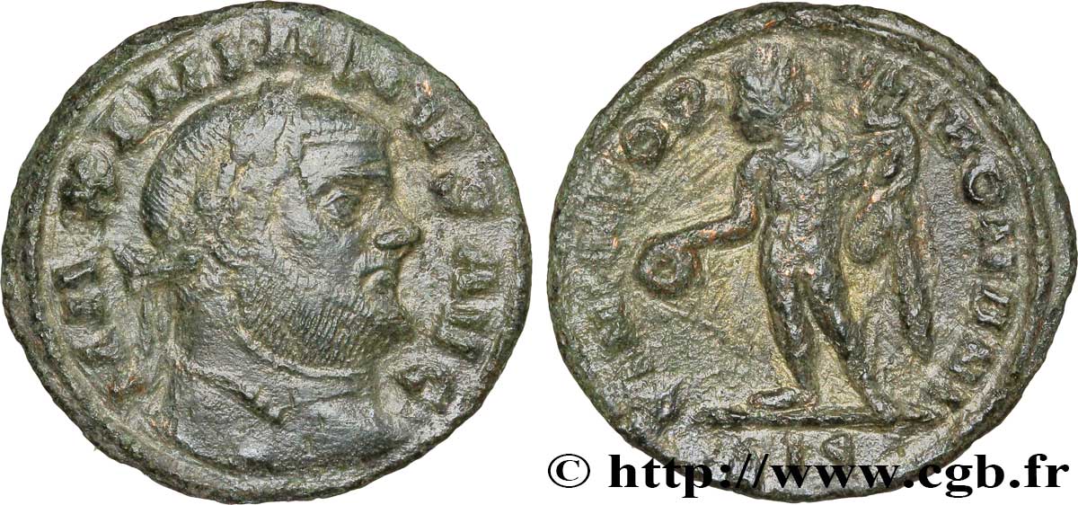 GALERIO Quart de follis ou quart de nummus MBC+