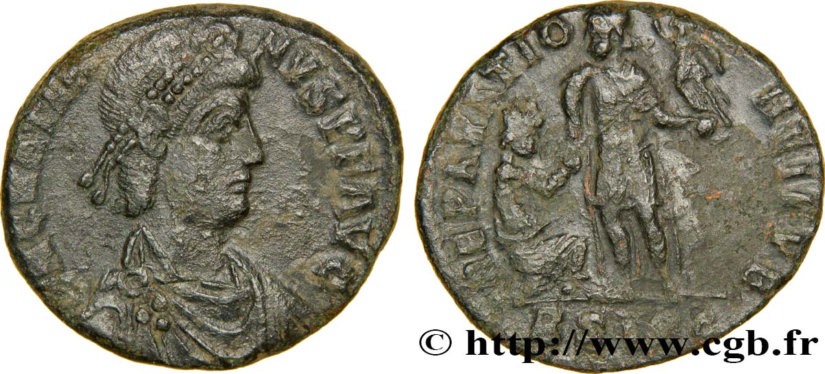 GRATIAN Maiorina pecunia, (MB, Æ 2) XF/VF