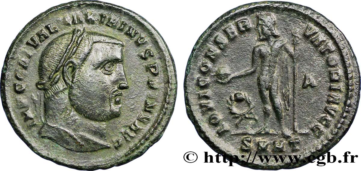 MAXIMIN II DAIA Follis ou nummus TTB+
