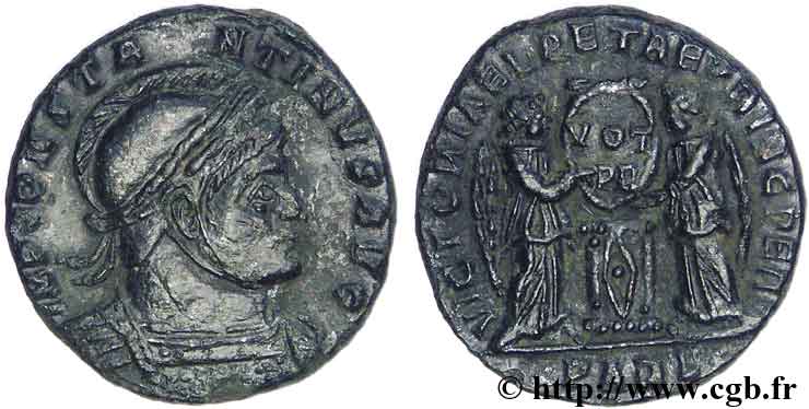 CONSTANTIN Ier LE GRAND Centenionalis ou nummus TTB+
