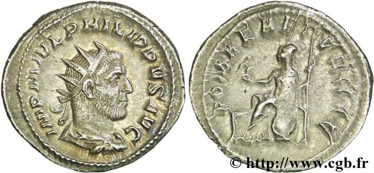 PHILIPPUS I. ARABS Antoninien VZ/SS