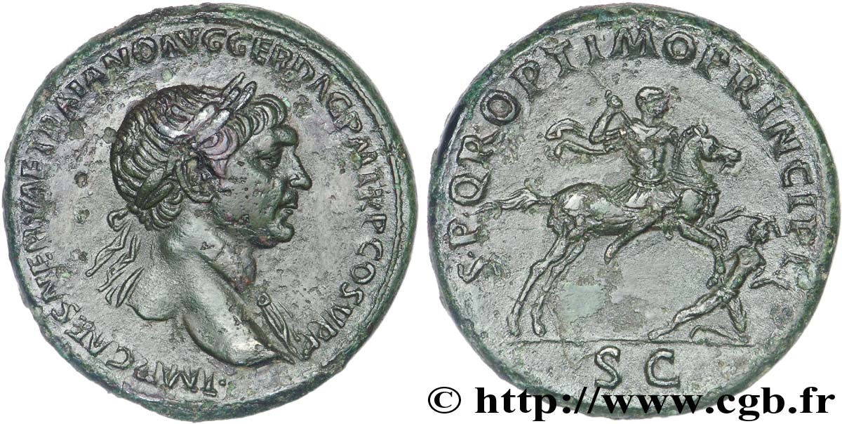 TRAJAN Sesterce SUP
