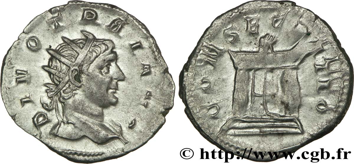 DIVI consecration of TRAJANUS DECIUS Antoninien AU/XF
