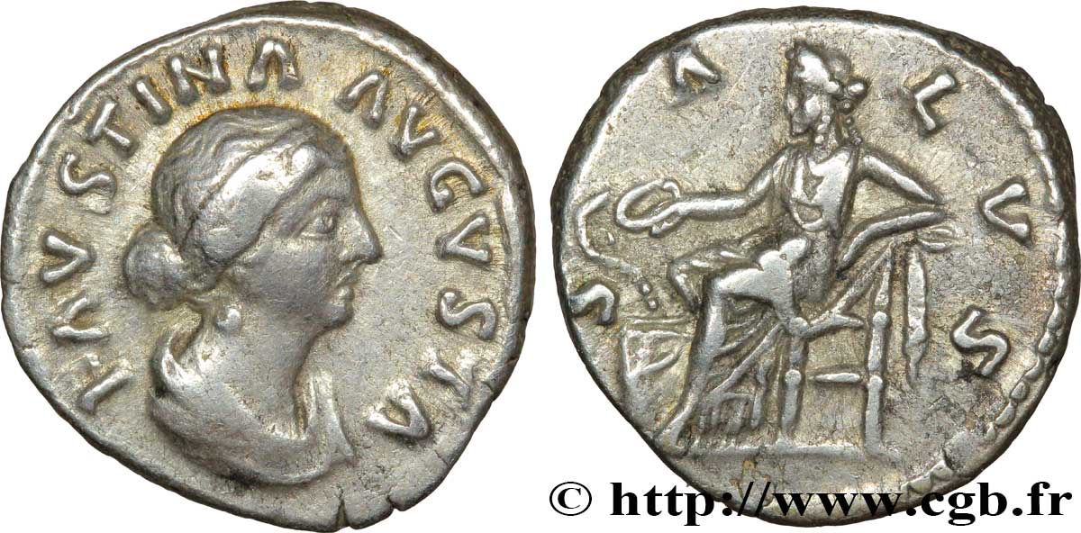 FAUSTINE JEUNE Denier TTB