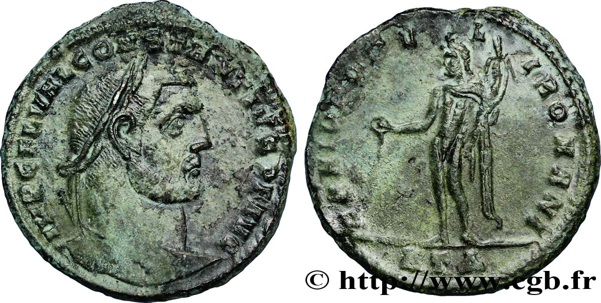 CONSTANCE Ier CHLORE Follis ou nummus TTB