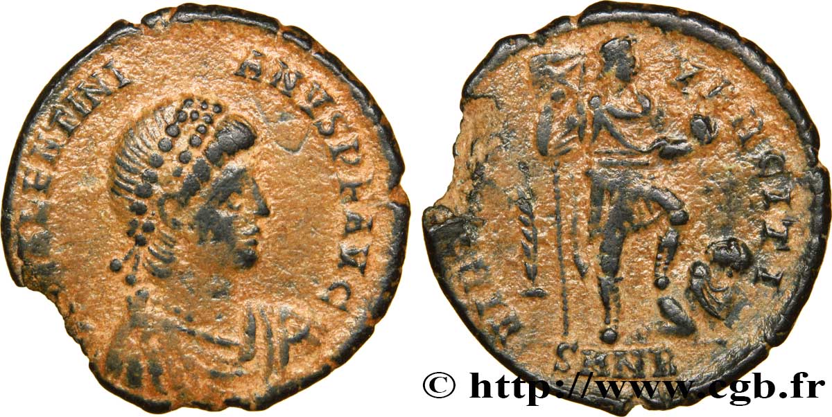 VALENTINIAN II Maiorina pecunia, (MB, Æ 2) XF