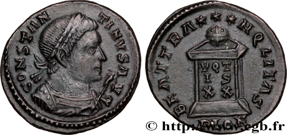 CONSTANTIN Ier LE GRAND Centenionalis ou nummus TTB+