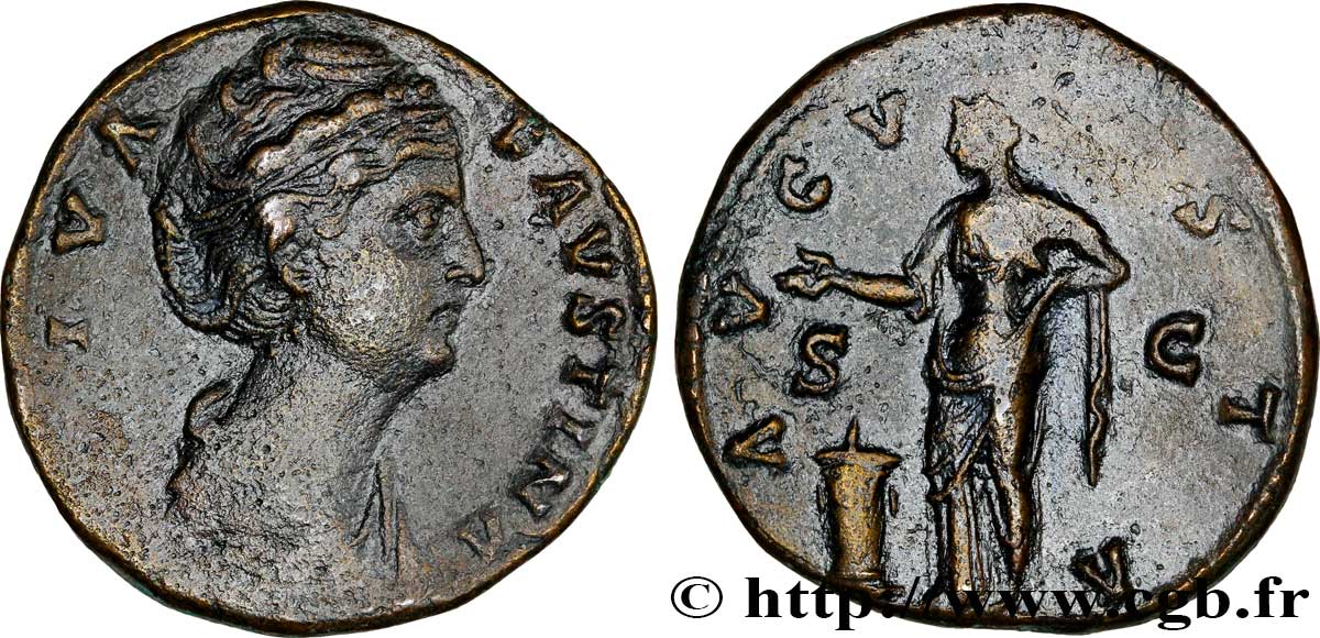 FAUSTINE MÈRE Sesterce TTB