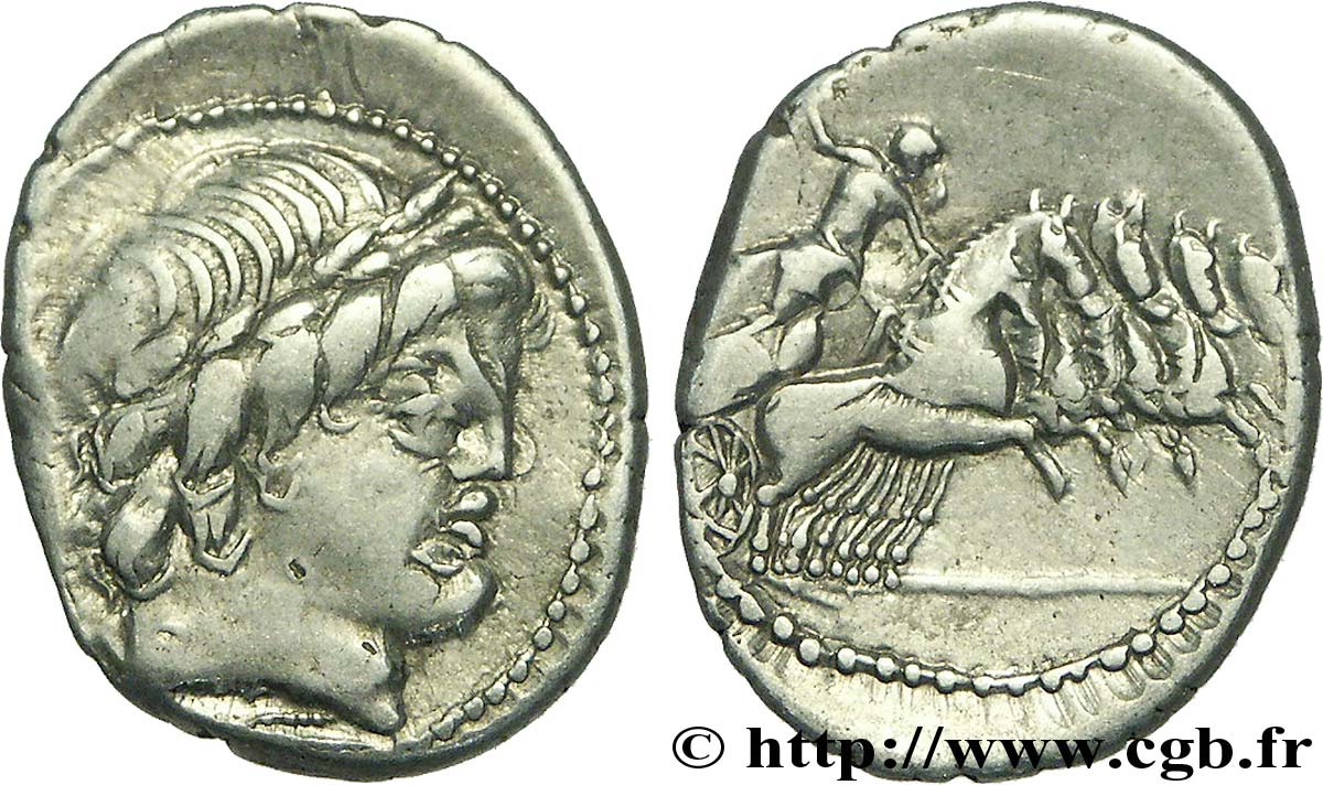 ROMAN REPUBLIC - ANONYMOUS Denier XF