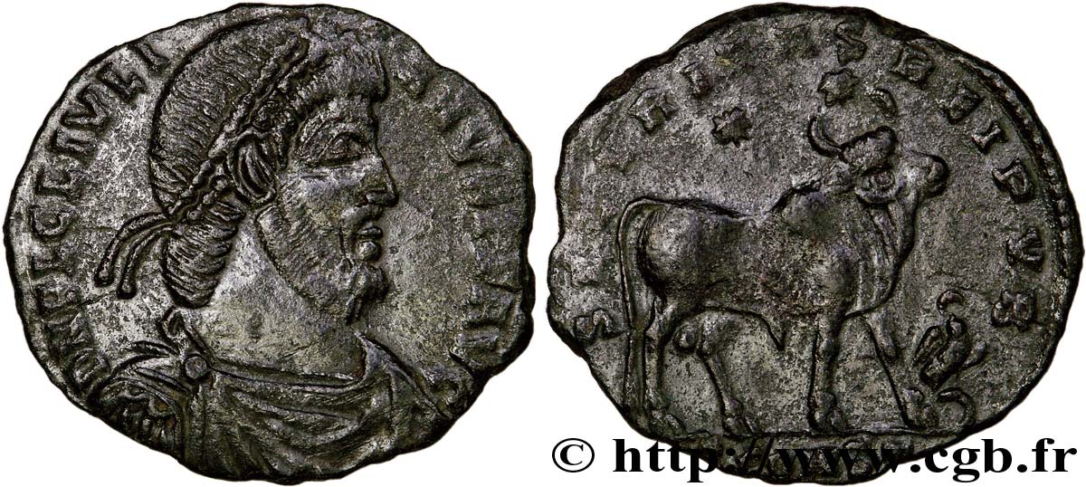 JULIEN II LE PHILOSOPHE Double maiorina, (GB, Æ 1) TTB