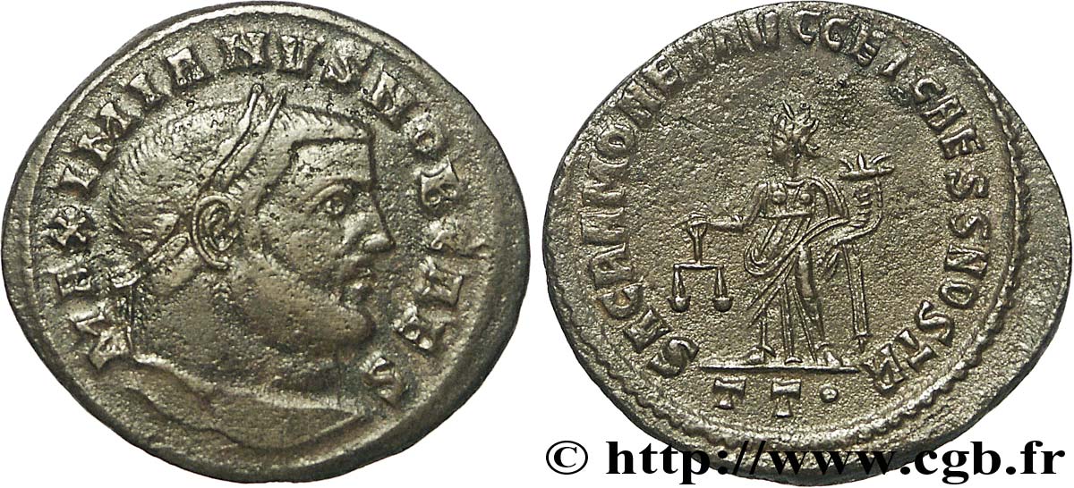 GALÈRE Follis ou nummus TTB/TTB+