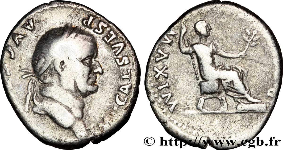 VESPASIEN Denier TTB/TB+