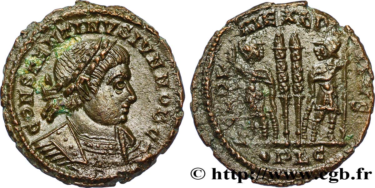 CONSTANTIN II Centenionalis ou nummus SPL/SUP