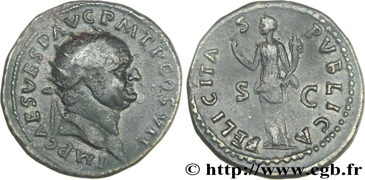 VESPASIEN Dupondius TTB