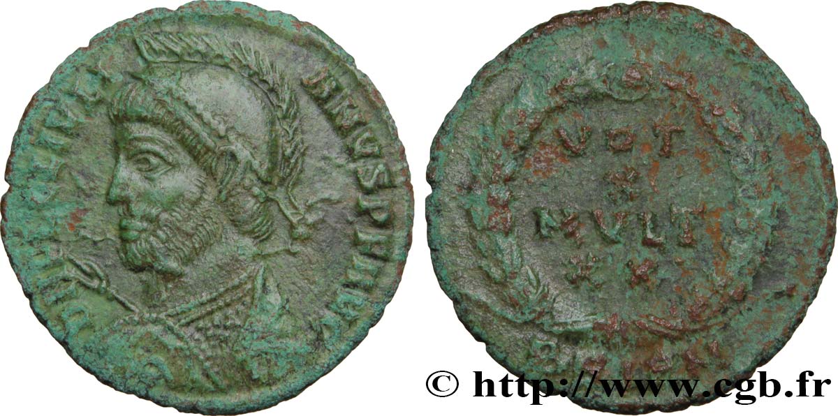 IULIANUS II DER PHILOSOPH Maiorina ou nummus, (PB, Æ 3) VZ/fVZ