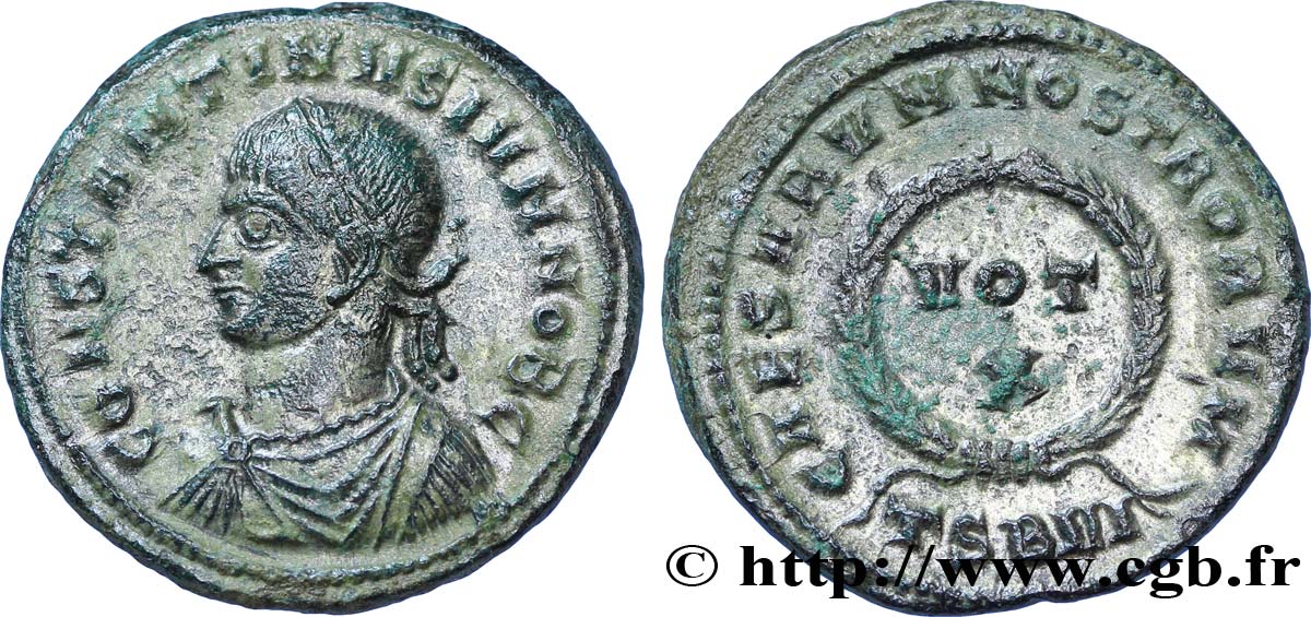 CONSTANTIN II Centenionalis ou nummus SUP