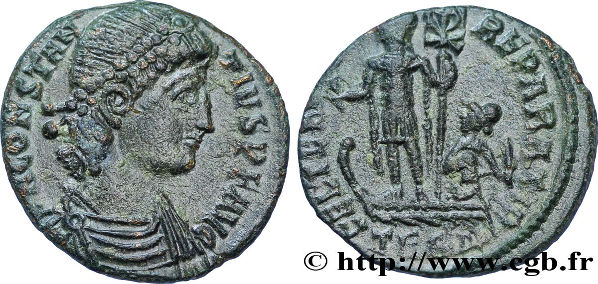 CONSTANCE II Demi-maiorina, (PB, Æ 3) TTB+