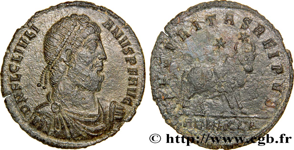 GIULIANO II IL FILOSOFO Double maiorina, (GB, Æ 1) q.SPL