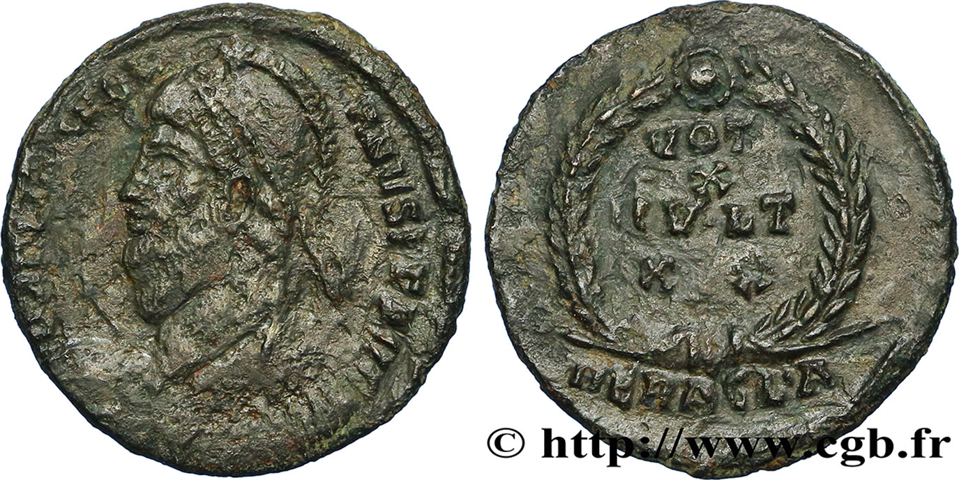 JULIEN II LE PHILOSOPHE Maiorina ou nummus, (PB, Æ 3) TTB