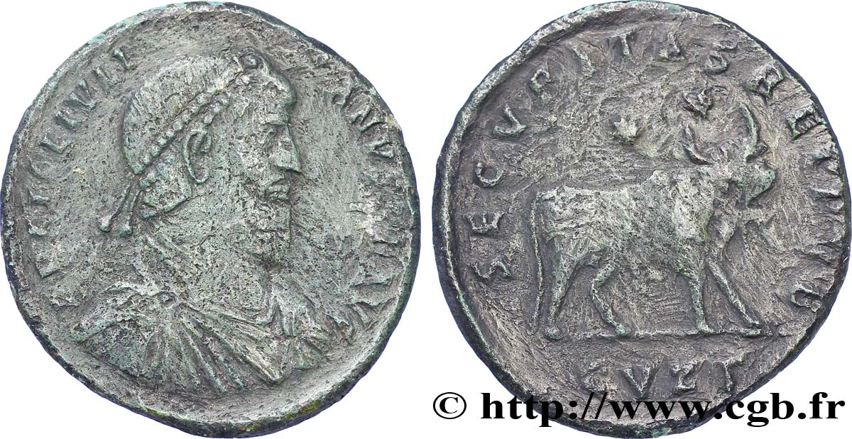 IULIANUS II DER PHILOSOPH Double maiorina, (GB, Æ 1) fSS