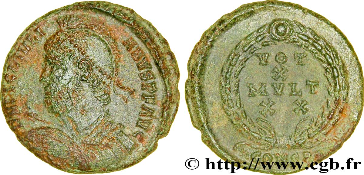 IULIANUS II DER PHILOSOPH Maiorina ou nummus, (PB, Æ 3) SS/VZ