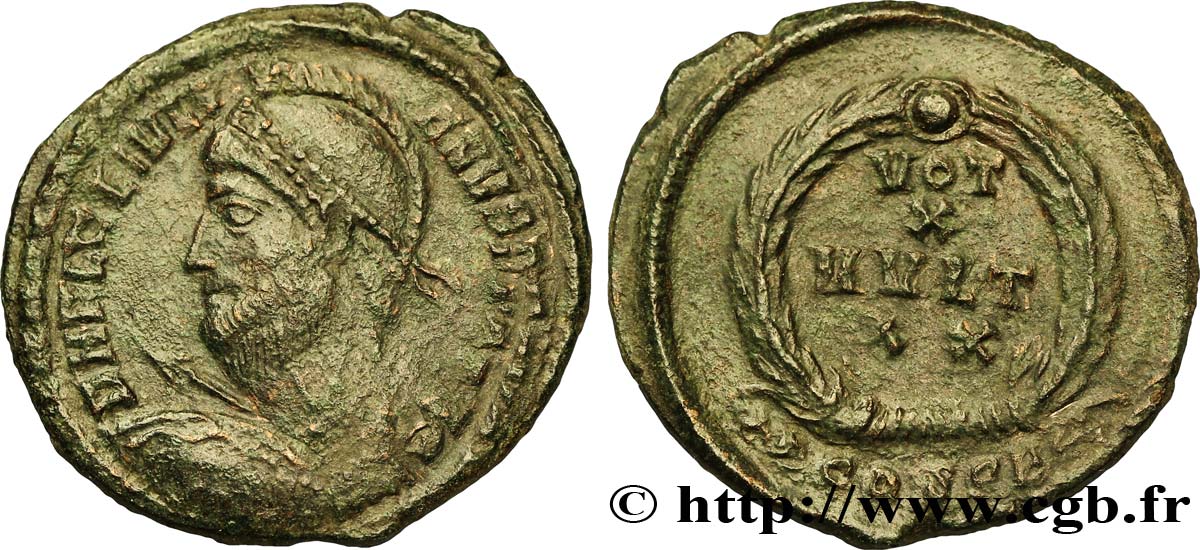 JULIAN II THE PHILOSOPHER Maiorina ou nummus, (PB, Æ 3) XF
