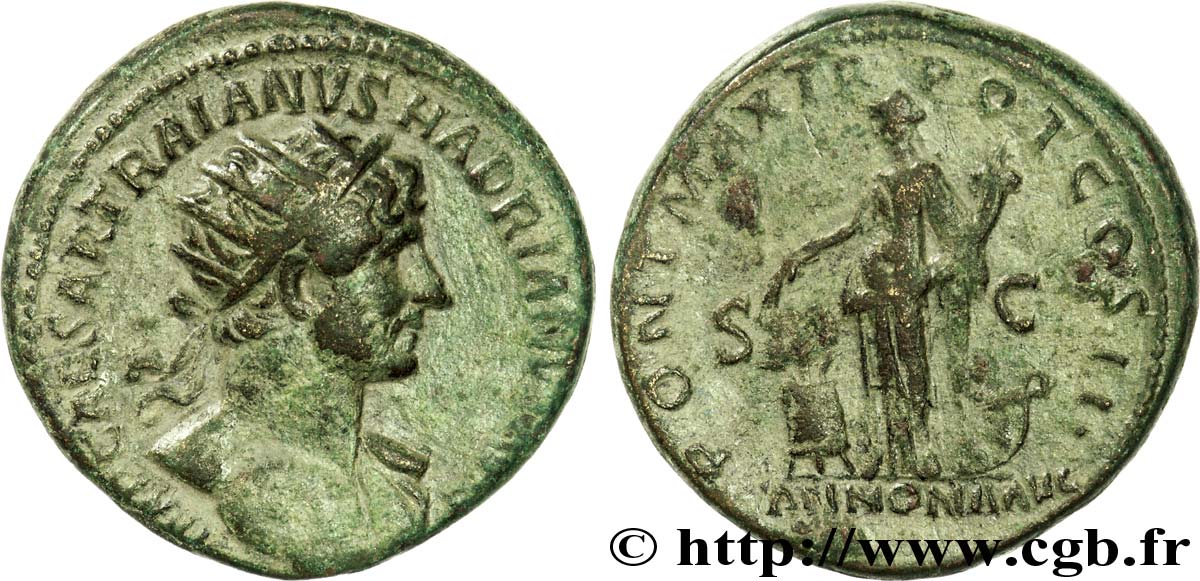 HADRIEN Dupondius TTB+/TTB