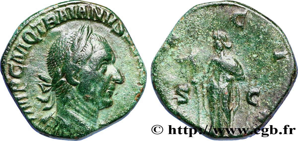 TRAIANUS DECIUS Sesterce SS/fSS