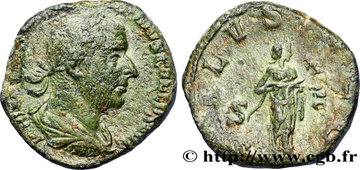 TREBONIANUS GALLUS Sesterce SS/fSS