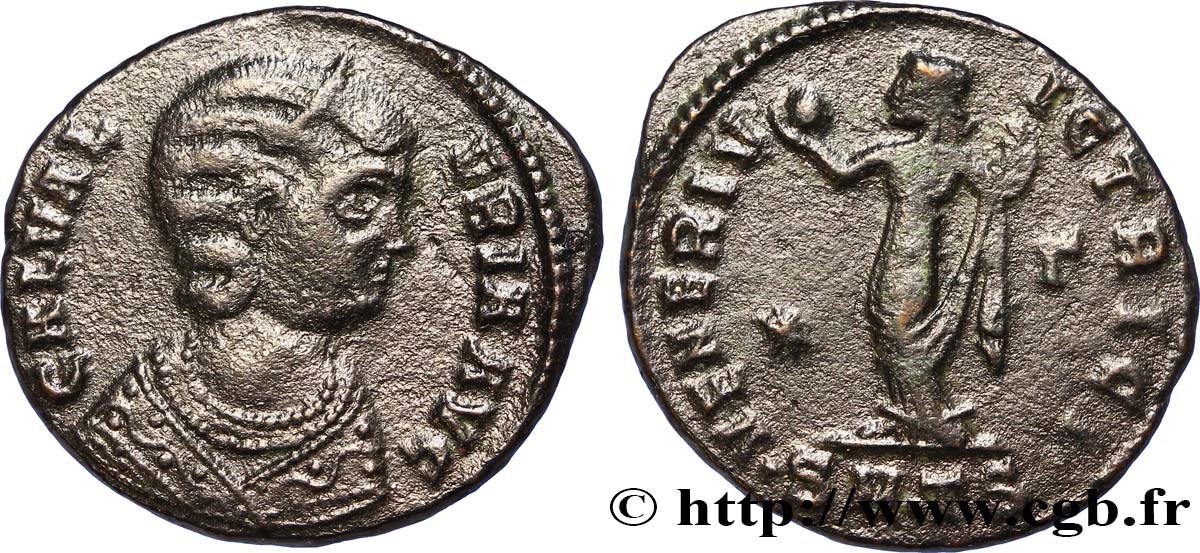 GALERIA VALERIA Follis ou nummus TTB+/TTB