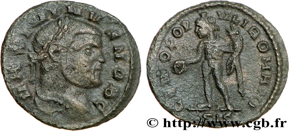 MAXIMINUS II DAIA Quart de follis ou quart de nummus XF