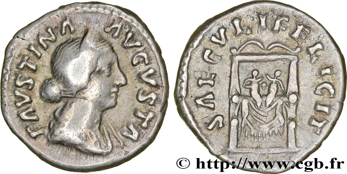 FAUSTINE JEUNE Denier TTB